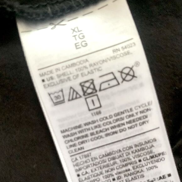 Old Navy Black Long Sleeve Fit & Flare Midi Dress Size XL - Picture 12 of 12